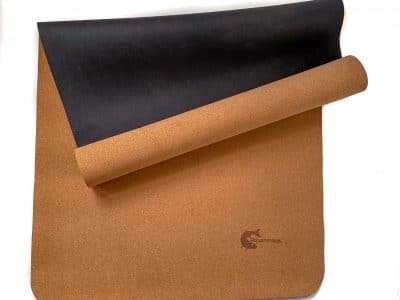 AQ Yoga Mat – Natural Cork and Rubber – Anti-Slip Lightweight – Clean Cork Design